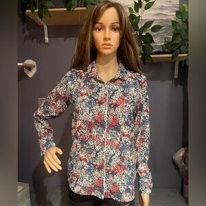 Paul & Joe Sister floral and cat blouse